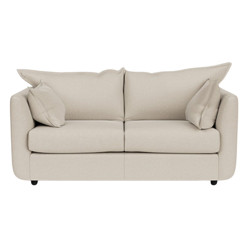 Dorchester Biege Fabric High Back Cushions Large 2 + 2 Sofa Set