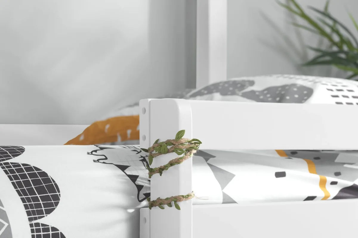 Adventure White Bunk Bed + 2 Single Air Mattresses