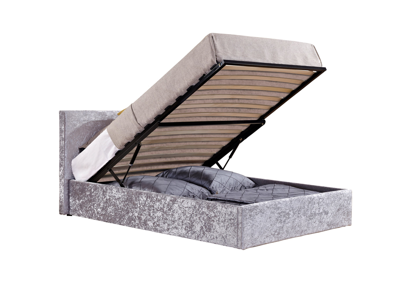 Bonn Berlin Ottoman Steel Crush Single Bed
