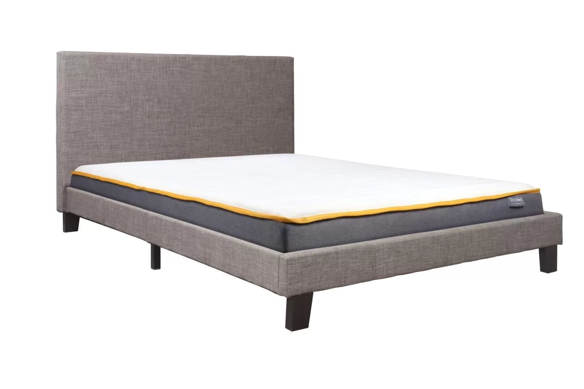Bonn Berlin Grey Fabric King Bed