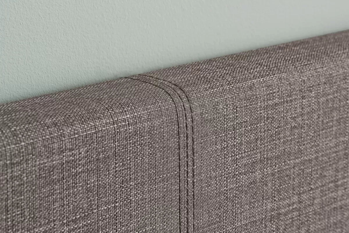 Bonn Berlin Ottoman Grey Fabric Single Bed