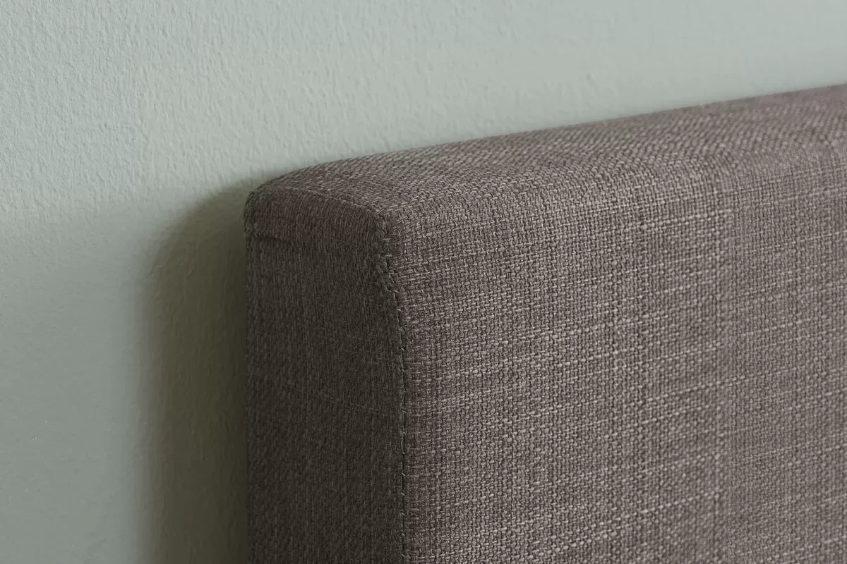 Bonn Berlin Ottoman Grey Fabric Single Bed