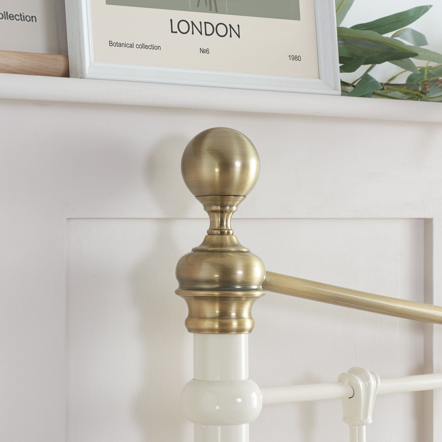 Bronte Cream Metal King Bed