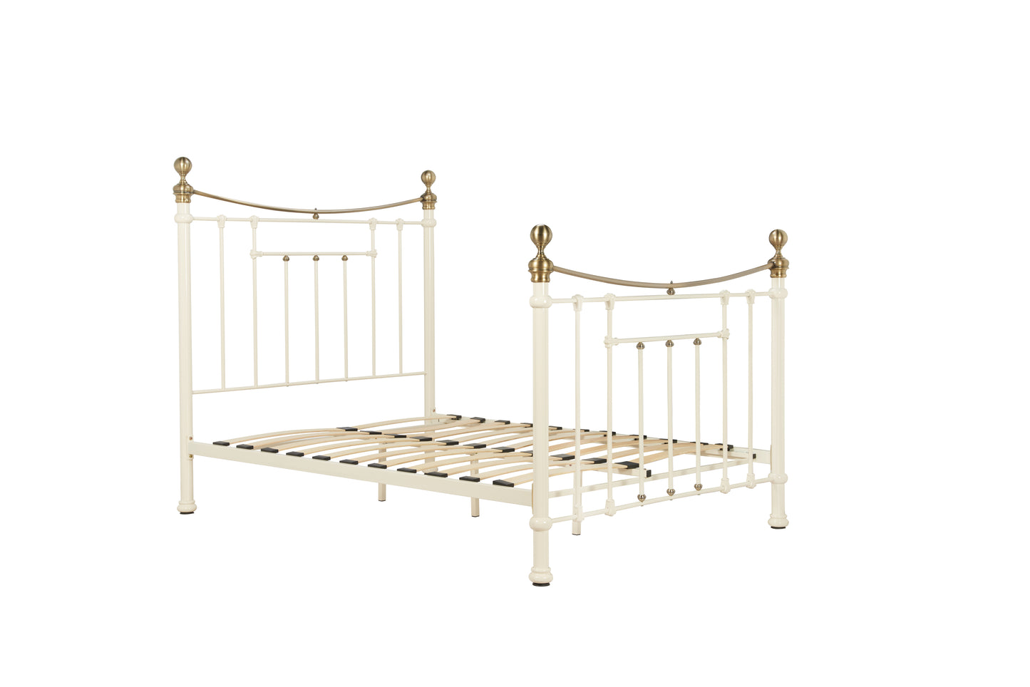 Bronte Cream Metal King Bed