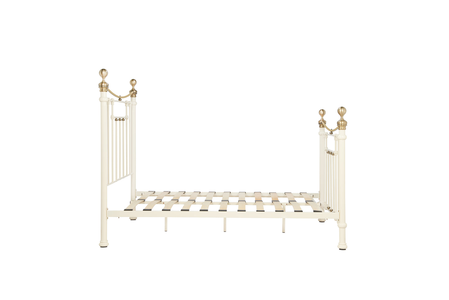 Bronte Cream Metal King Bed