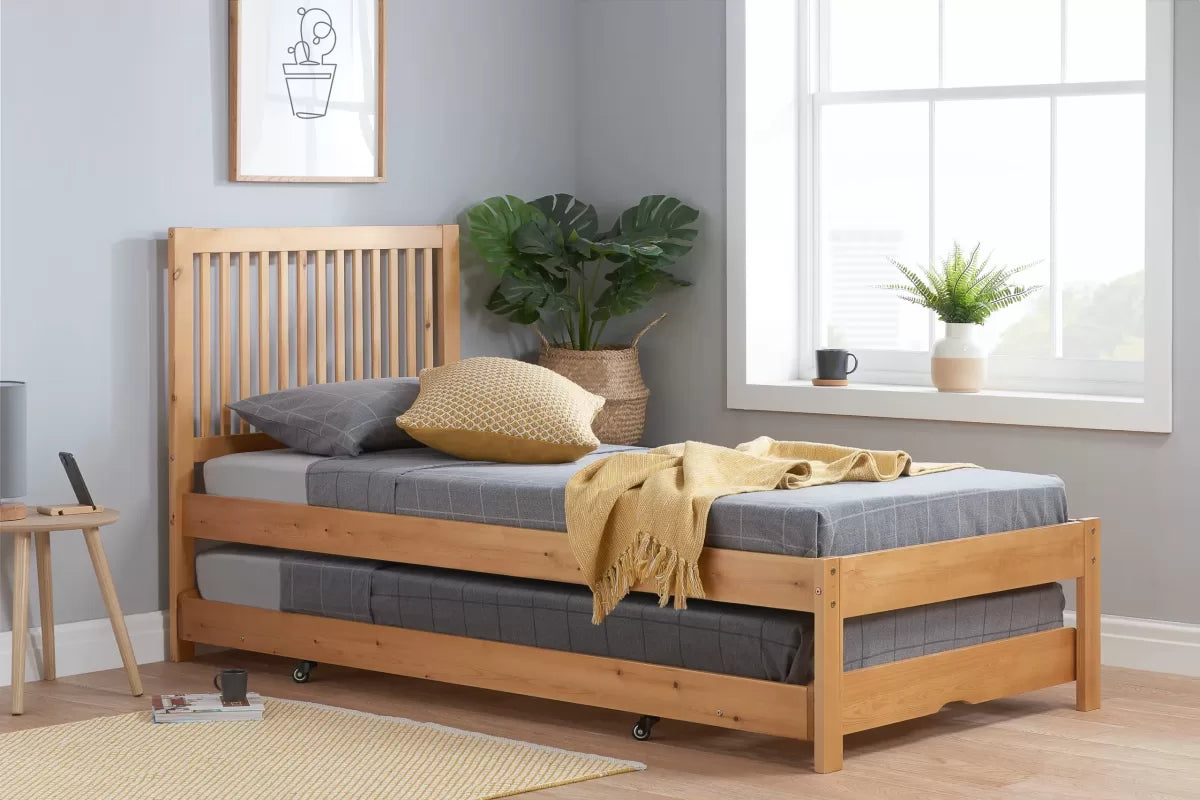 Buxton Guest Bed Pine + 2 Single Air Mattresses
