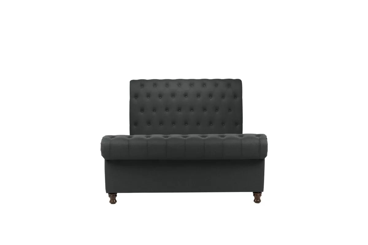 Castello Charcoal Slegh Double Bed