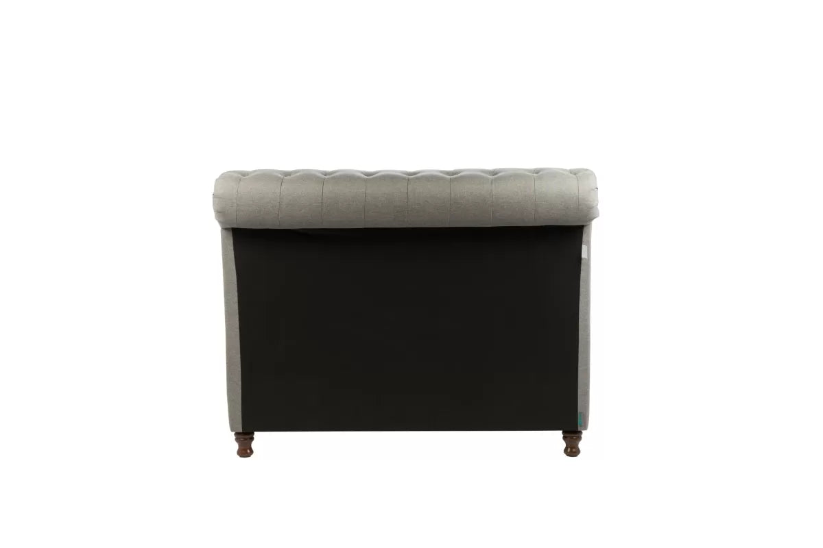 Castello Grey Sleigh Double Bed