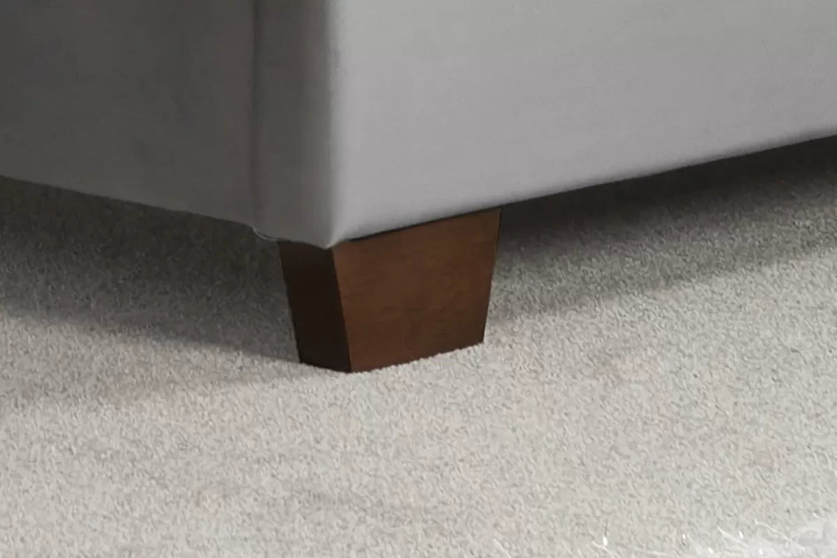 Cologne Grey Fabric King Bed
