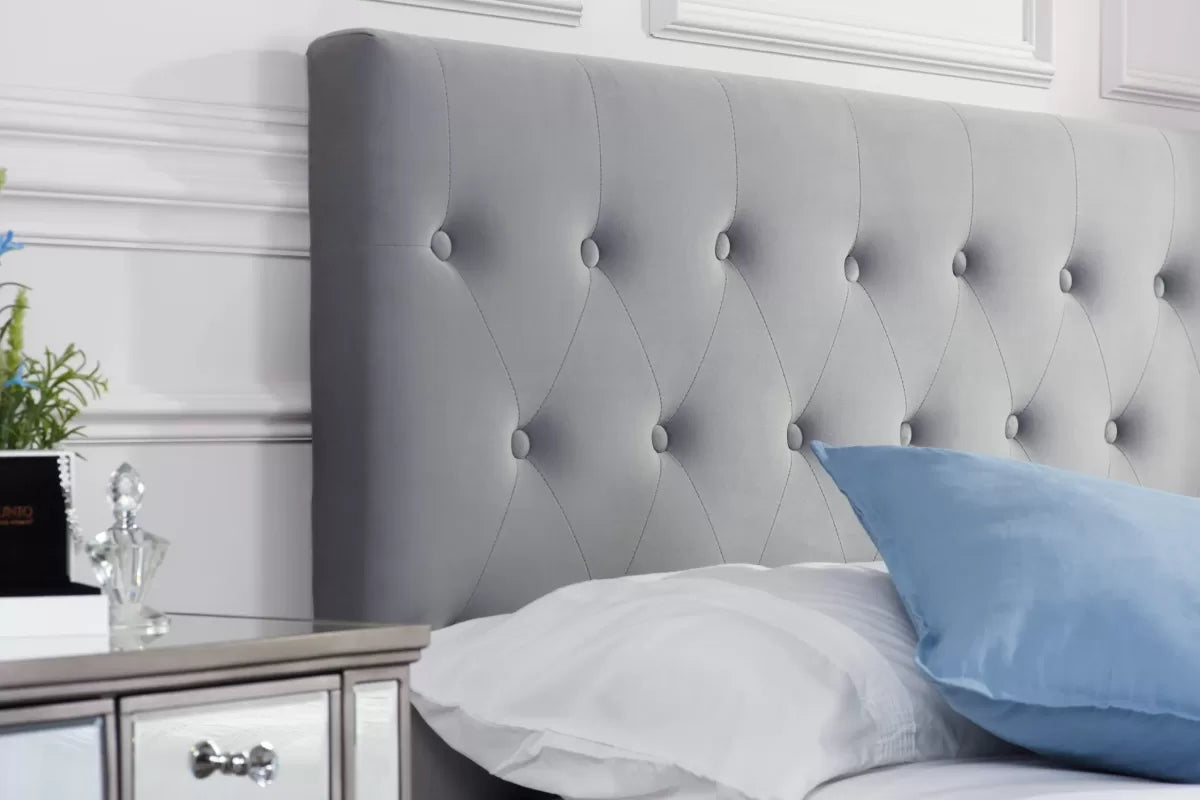 Cologn Grey Ottoman King Bed