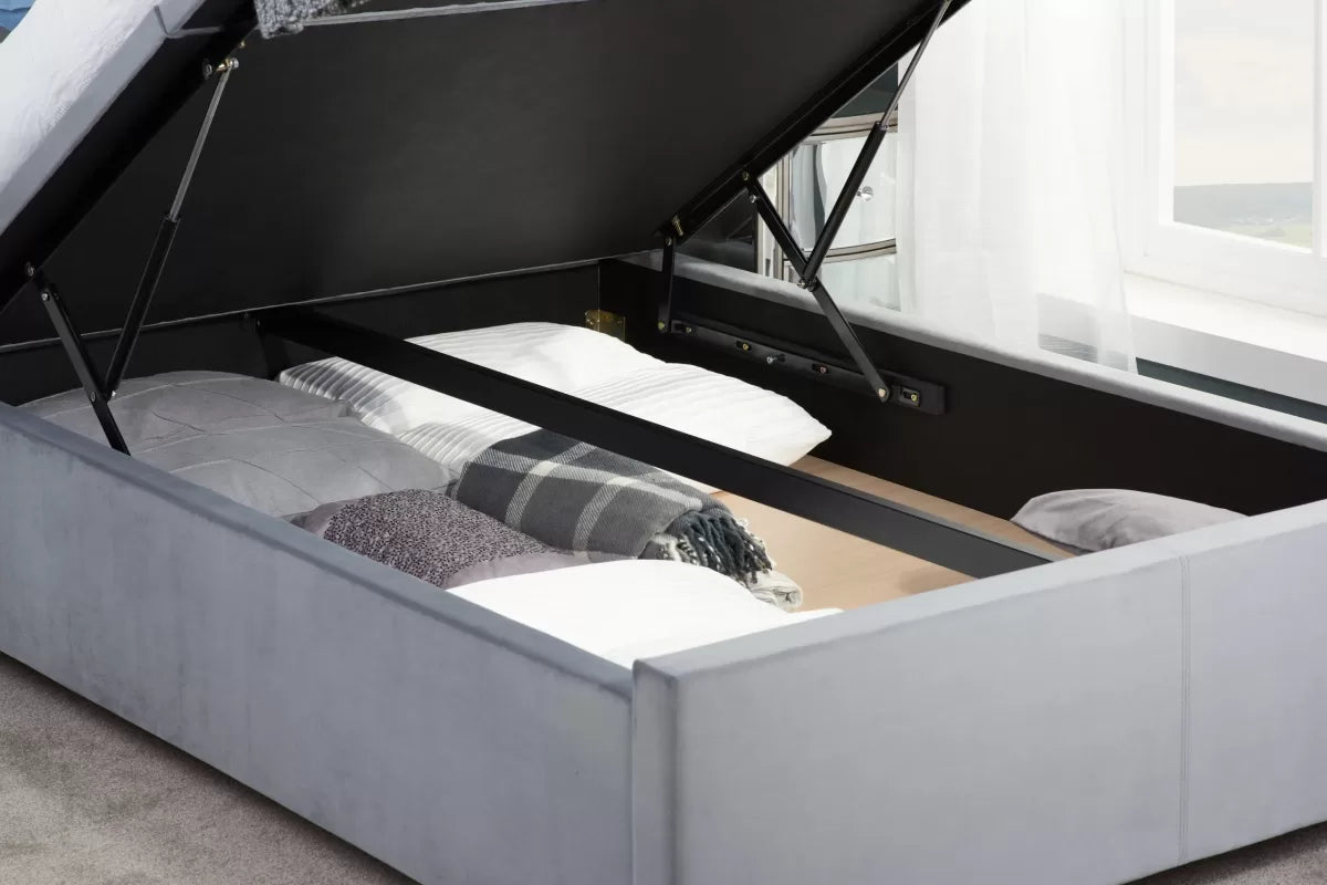 Cologn Grey Ottoman King Bed