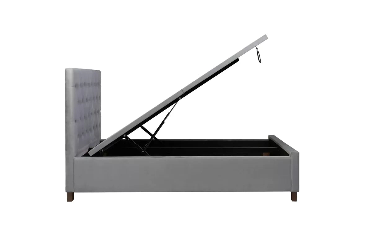 Cologn Grey Ottoman King Bed