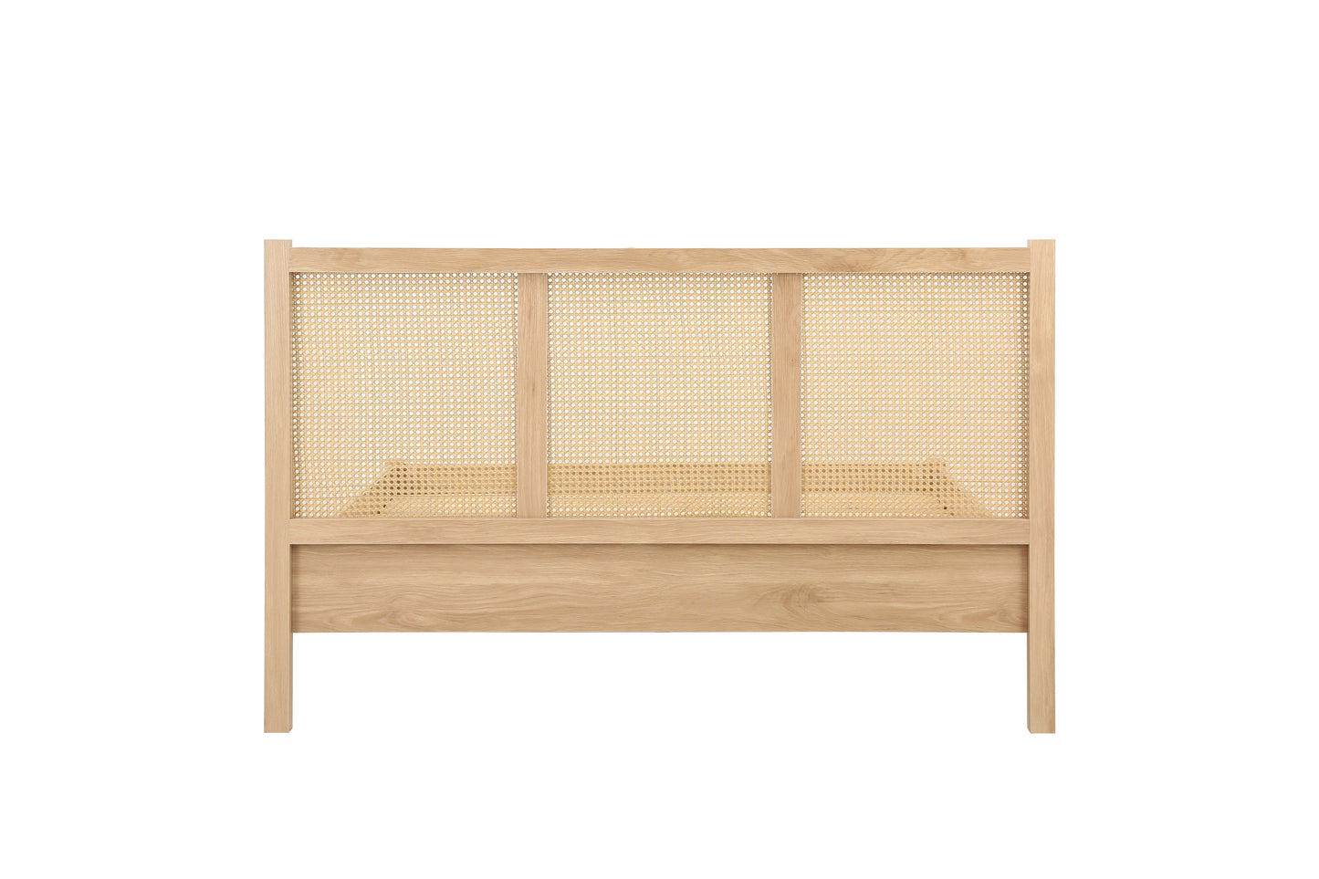 Croxley Oak Rattan Double Bed