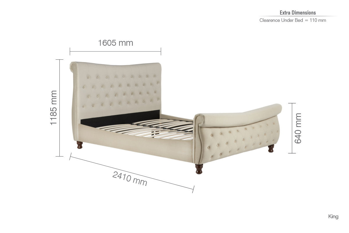 Copenhagen Warm Stone King Bed