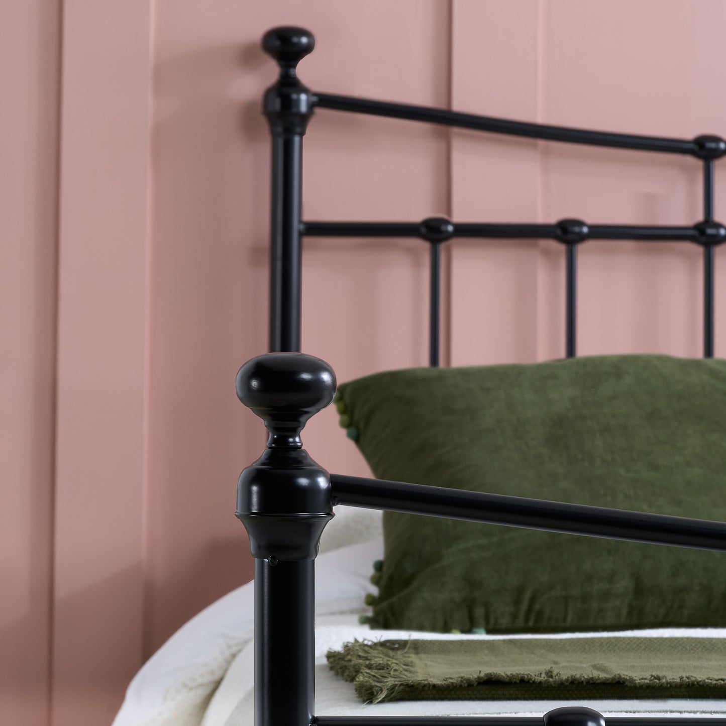 Emily Black Metal Double Bed