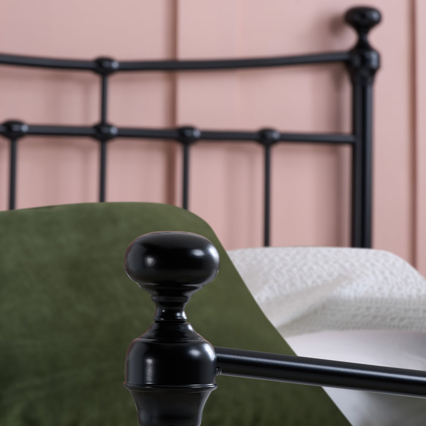 Emily Black Metal Double Bed