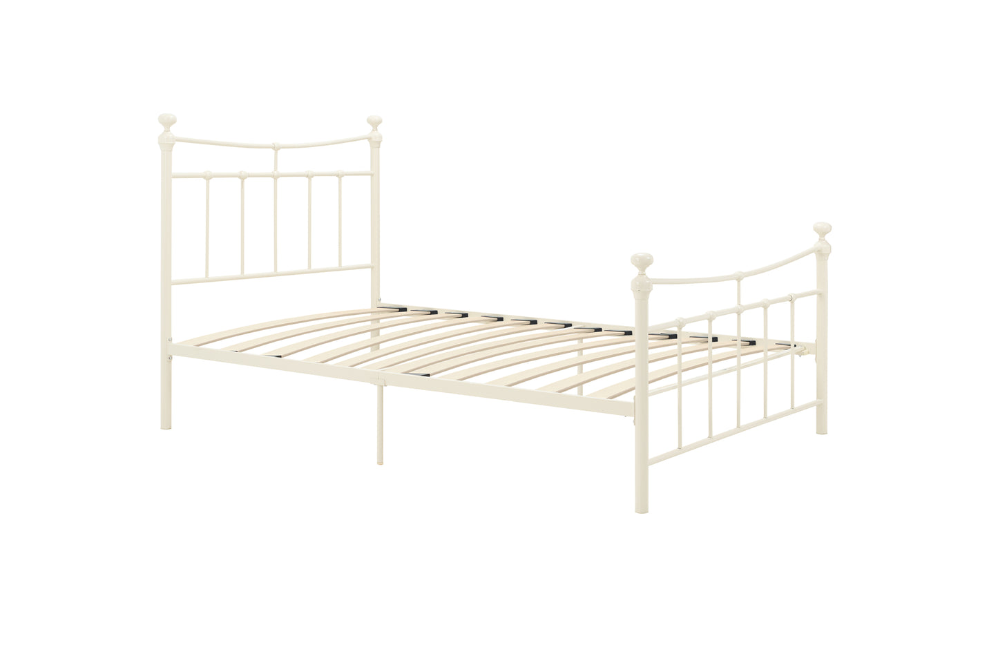 Emily Cream Metal Small Double Bed