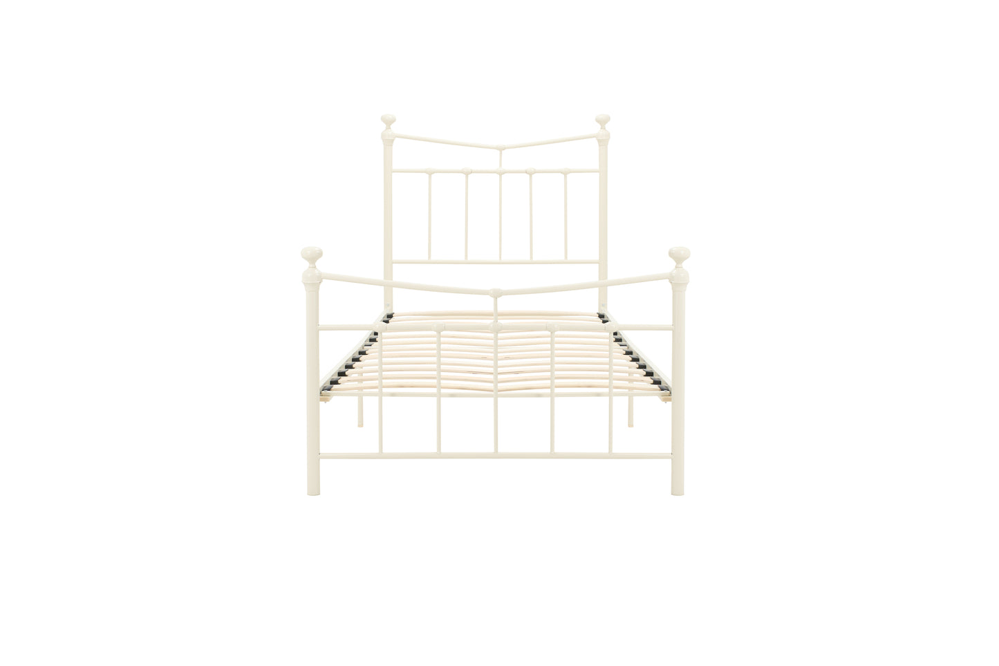 Emily Cream Metal Small Double Bed