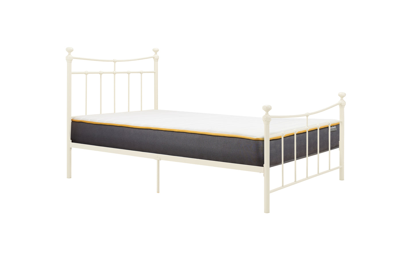 Emily Cream Metal Small Double Bed
