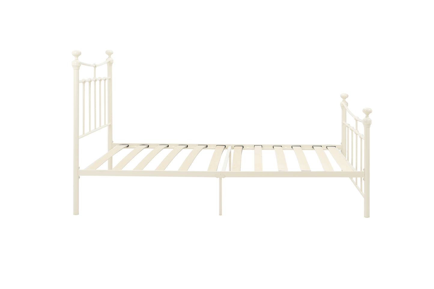 Emily Cream Metal Small Double Bed