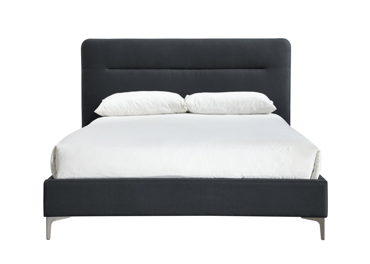 Finn Charcoal Fabric King Bed