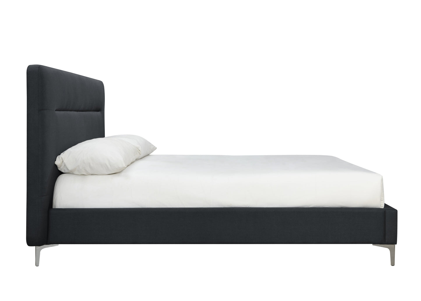 Finn Charcoal Fabric King Bed
