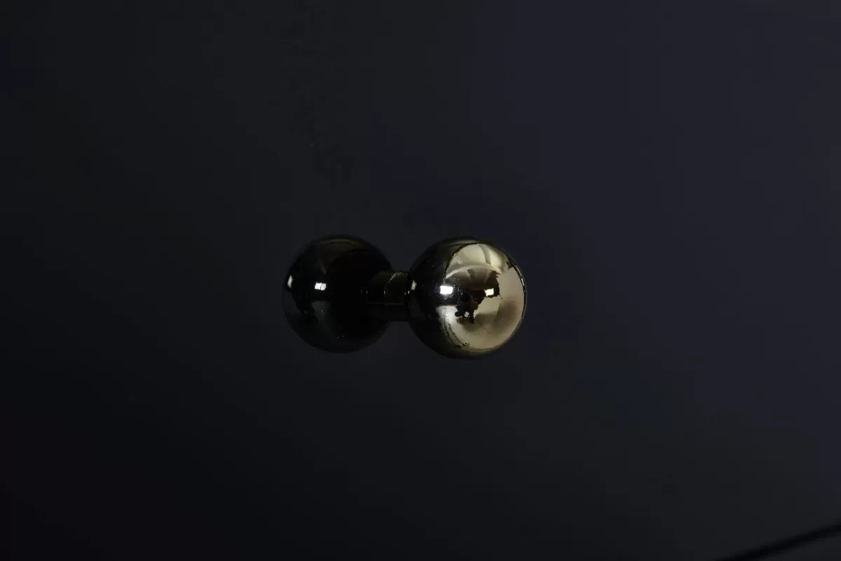 Fenwick Black & Gold 2 Drawer Bedside
