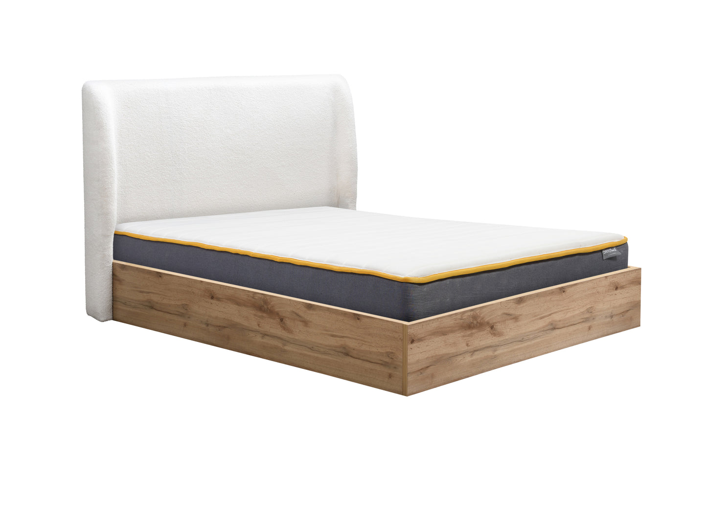 Halfden White King Ottoman Bed