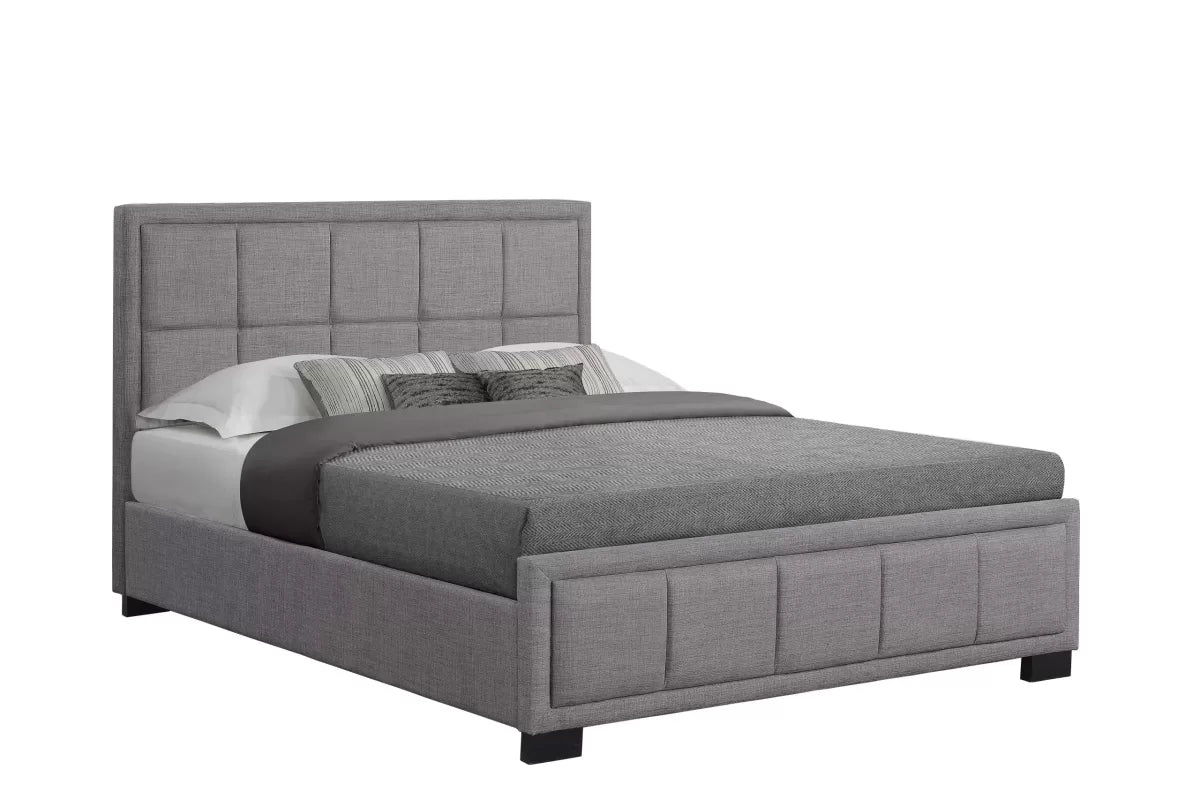Hannover Grey Fabric Double Bed