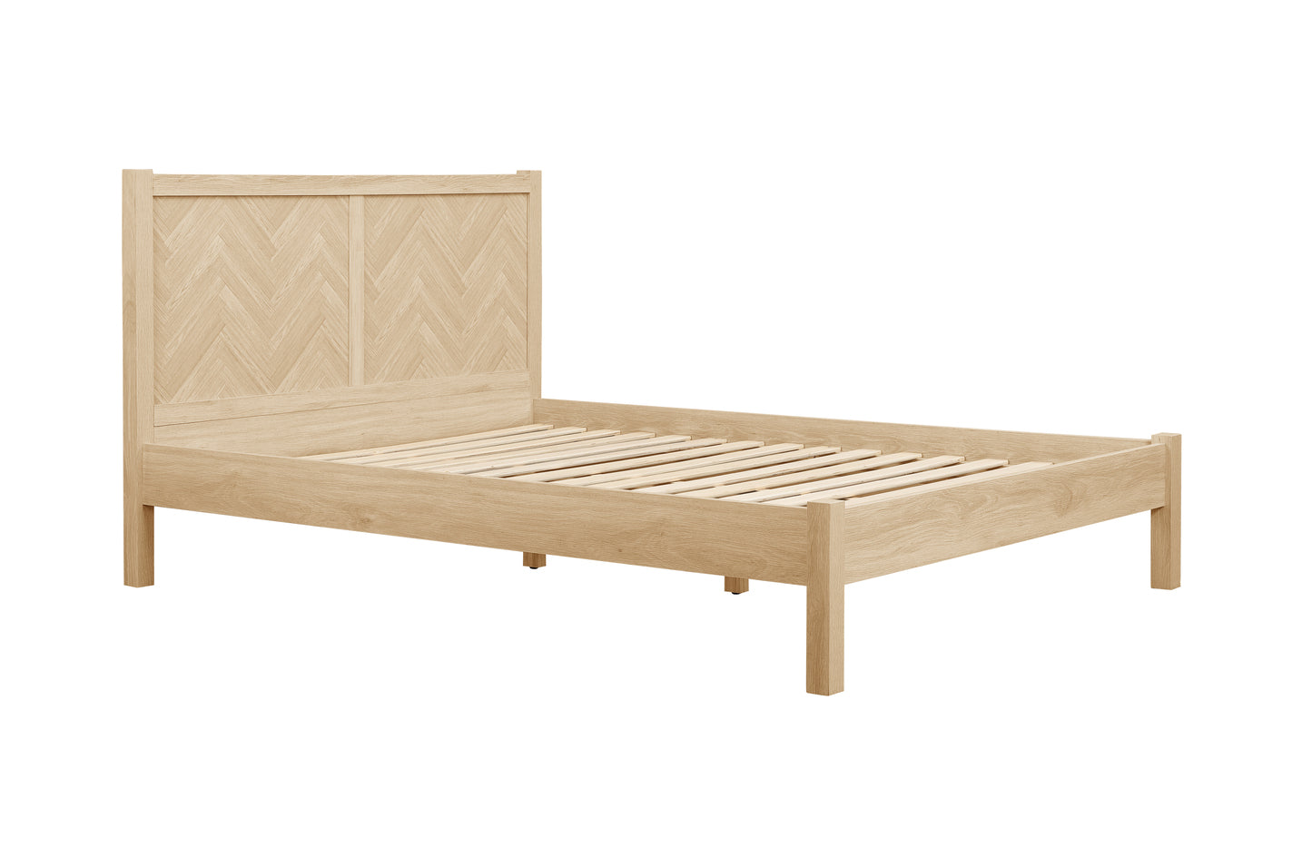 Herringford Oak King Bed