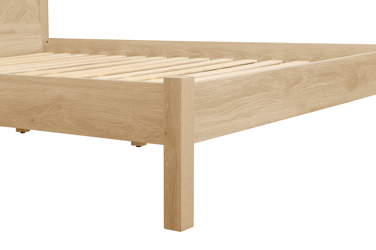Herringford Oak King Bed