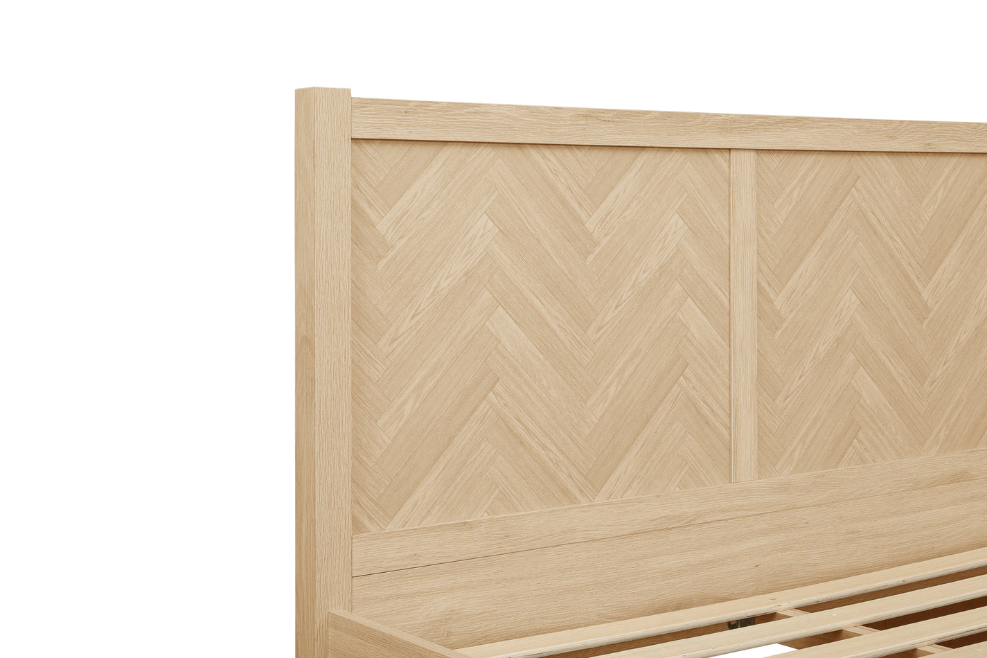 Herringford Oak King Bed