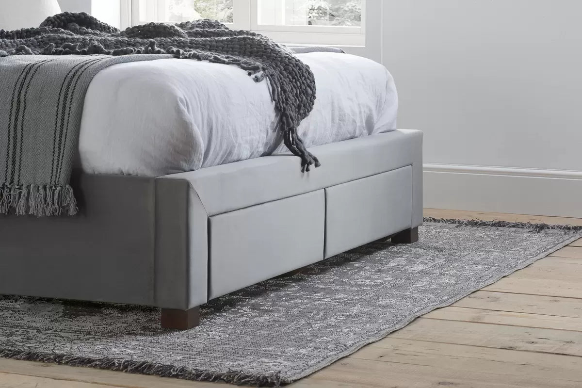 Hope Grey Fabric Storage King Bed