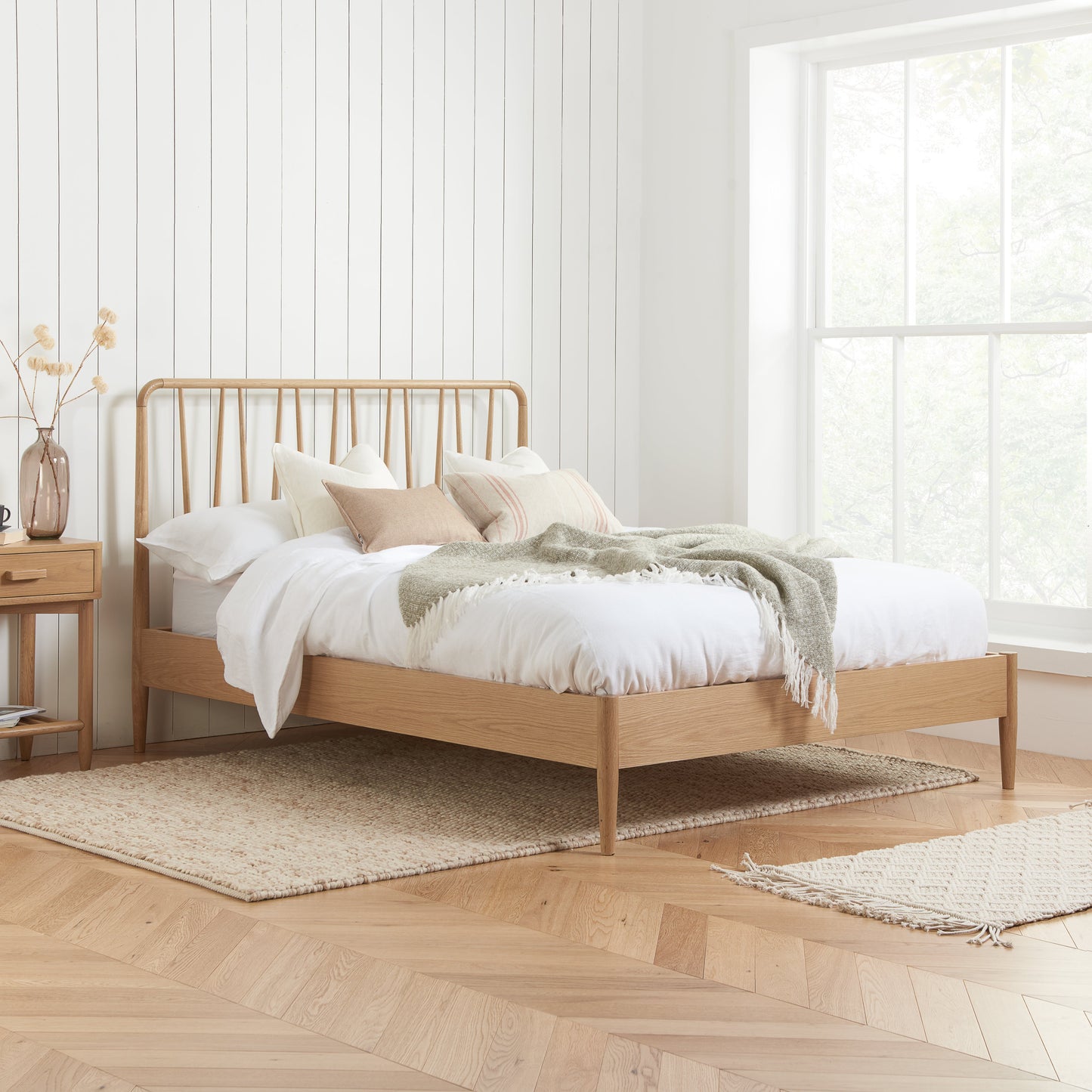 Jesper Oak Double Bed