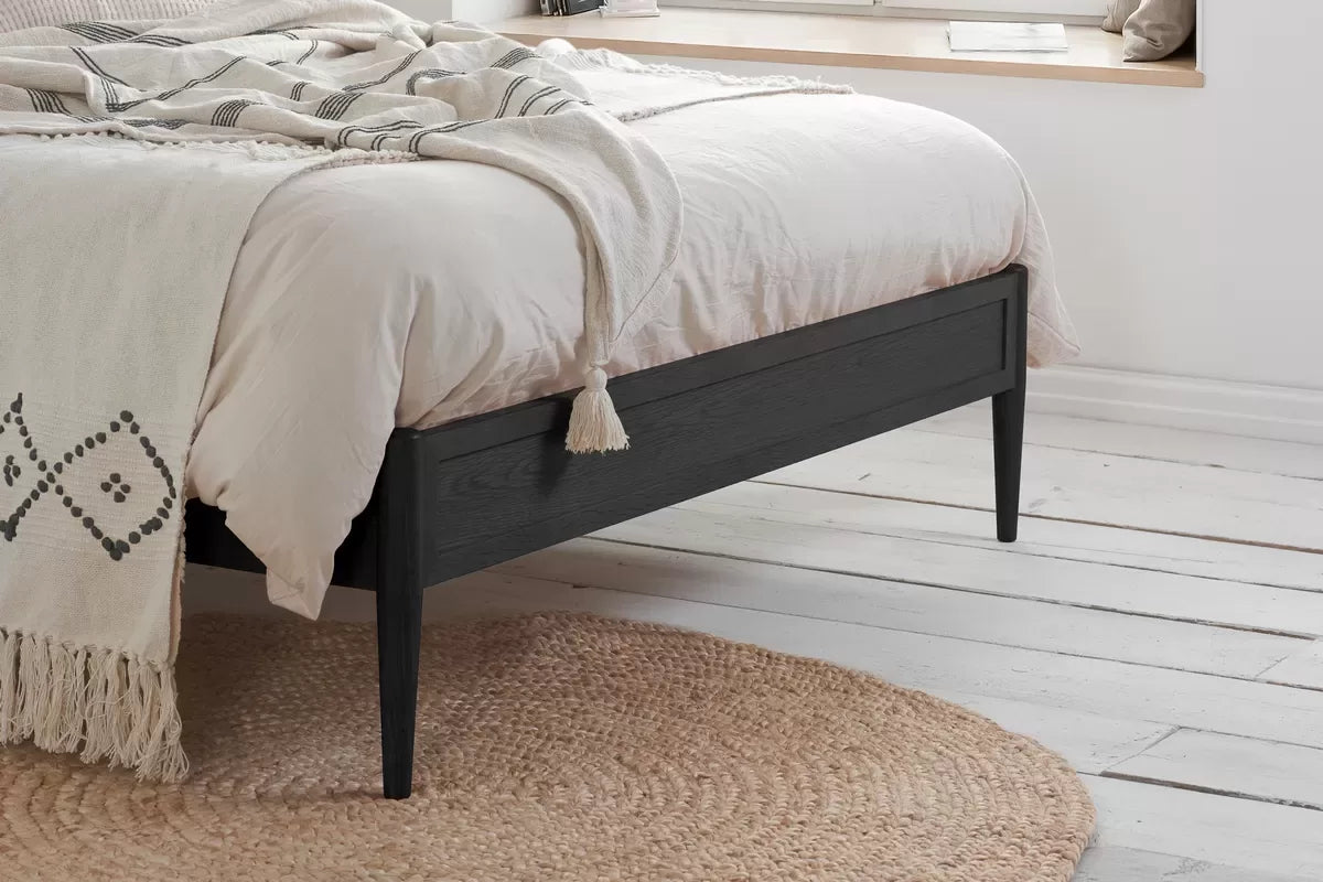 Leonie Black Rattan King Bed