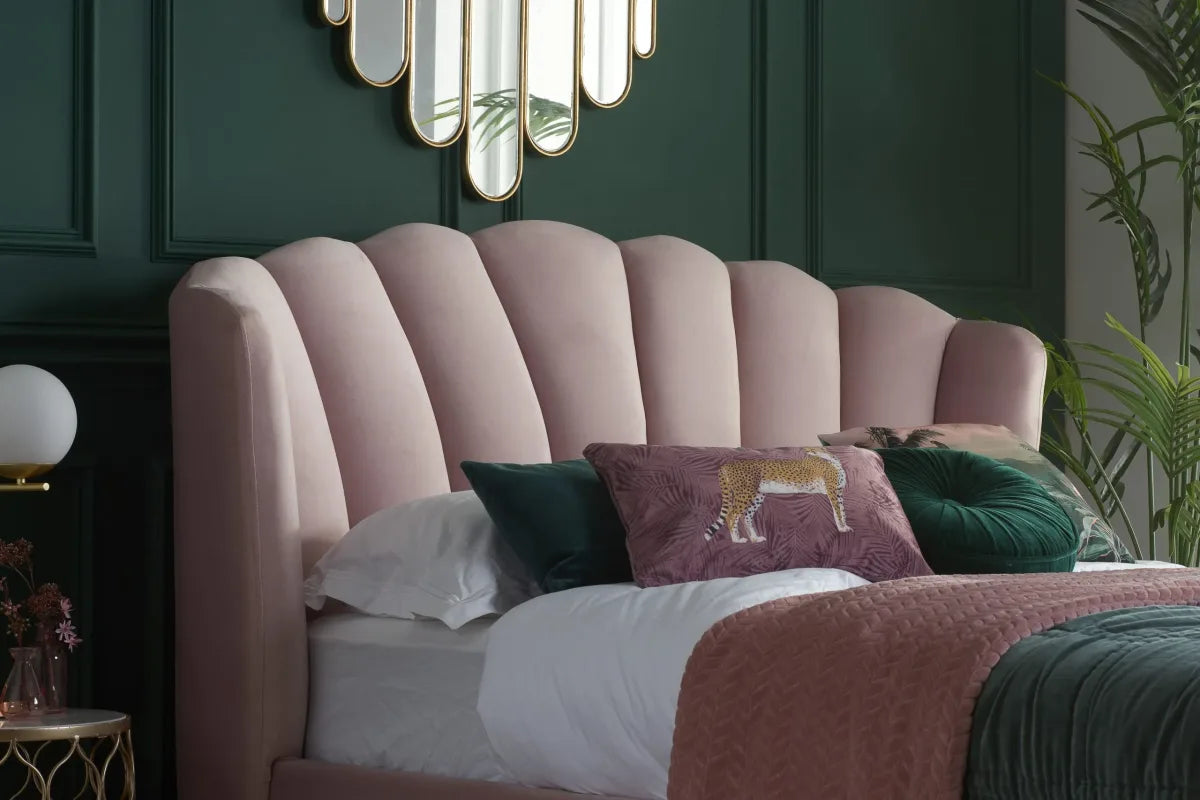 Lottie Pink Ottoman King Bed