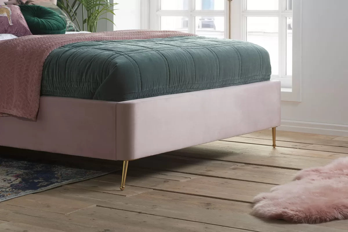 Lottie Pink Ottoman King Bed