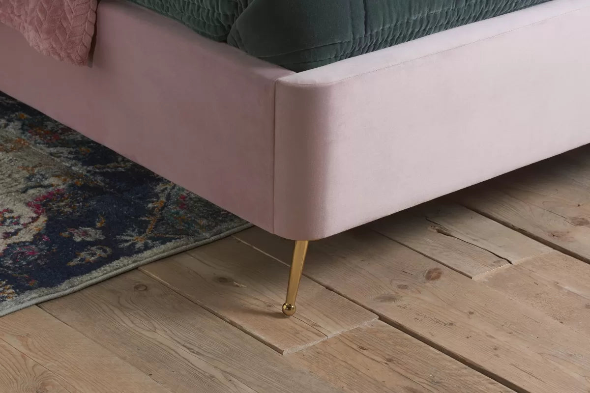 Lottie Pink Ottoman King Bed