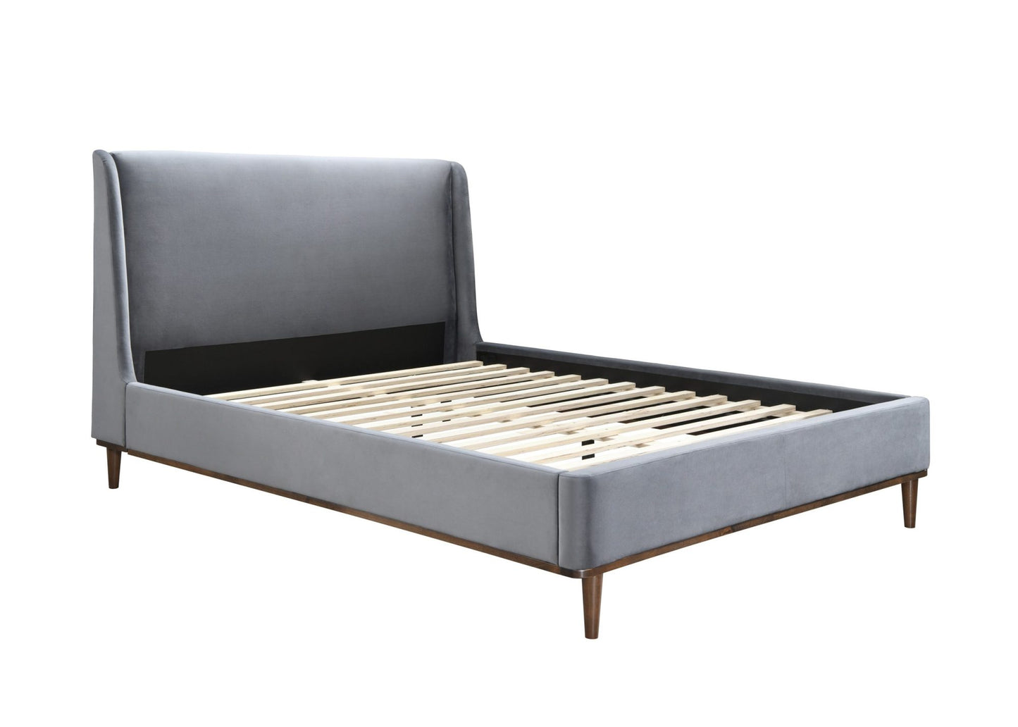 Launceston Grey Fabric Double Bed