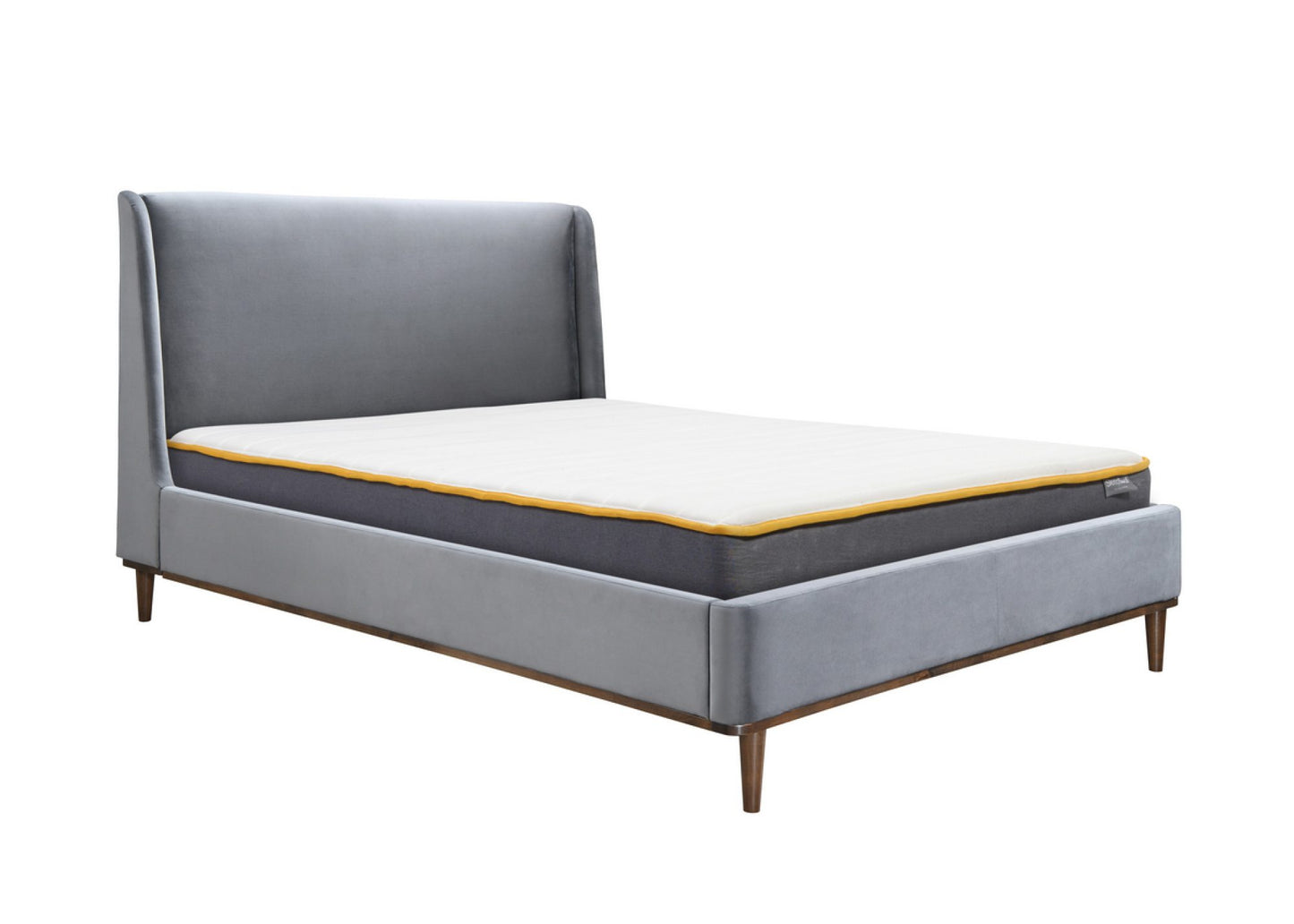 Launceston Grey Fabric King Bed