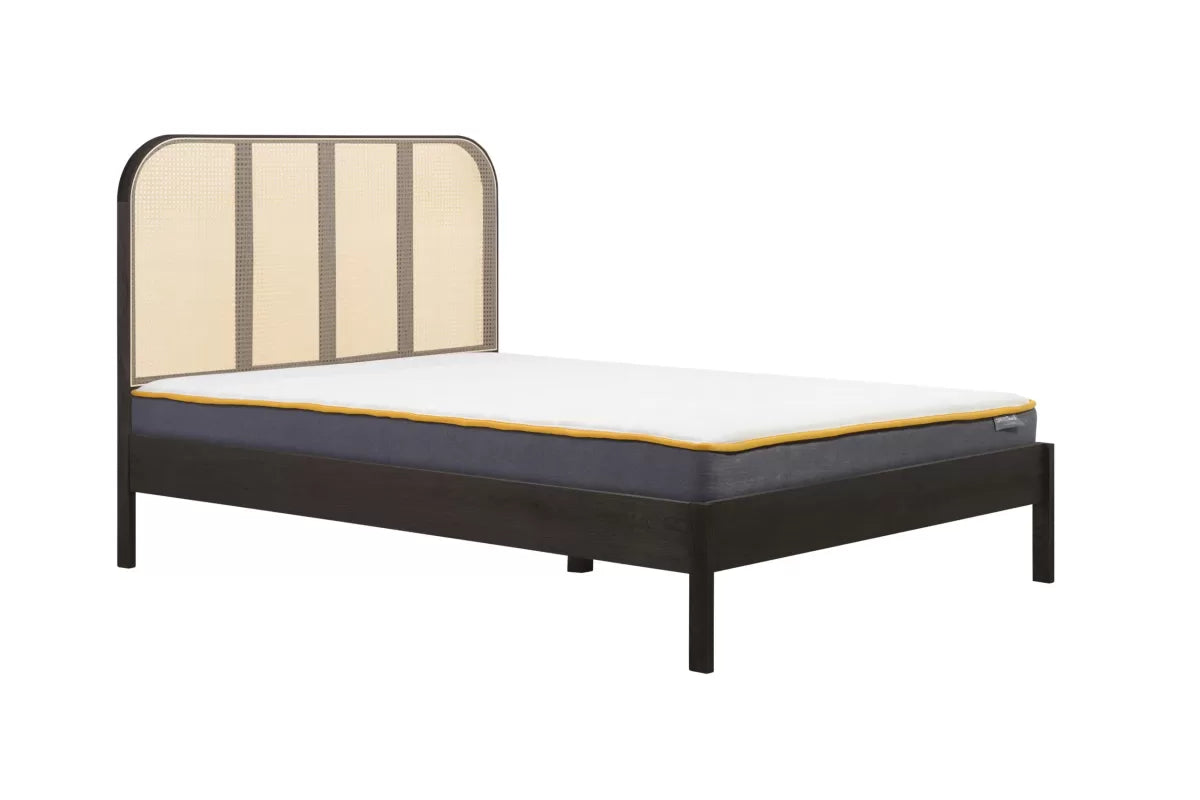 Margot Black Rattan King Bed