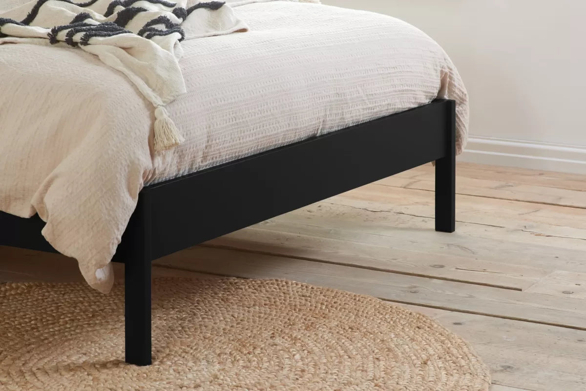 Margot Black Rattan Double Bed