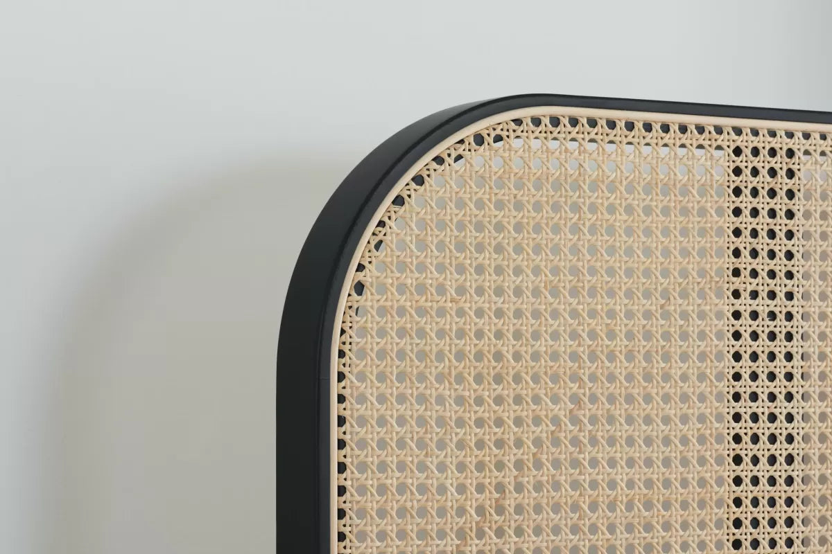 Margot Black Rattan King Bed
