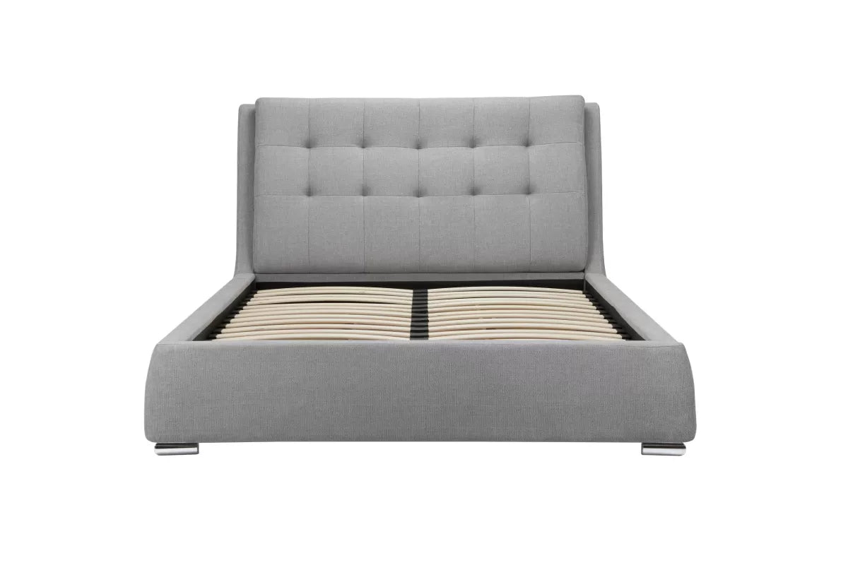 Mayfair Grey Fabric Storage King Bed