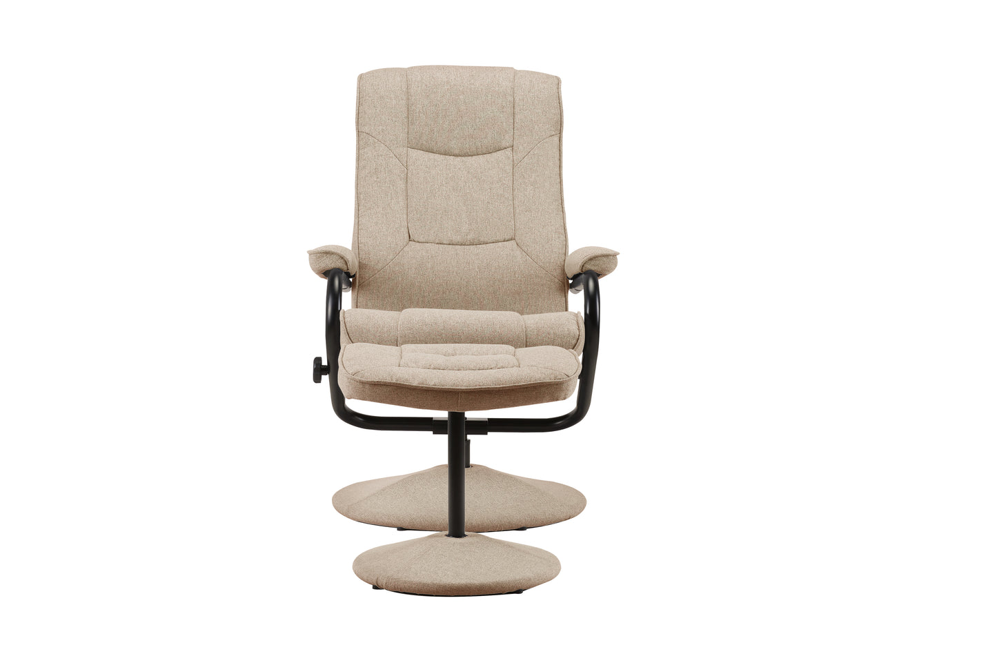 Marazion Wheat Fabric Swivel Chair & Footstool