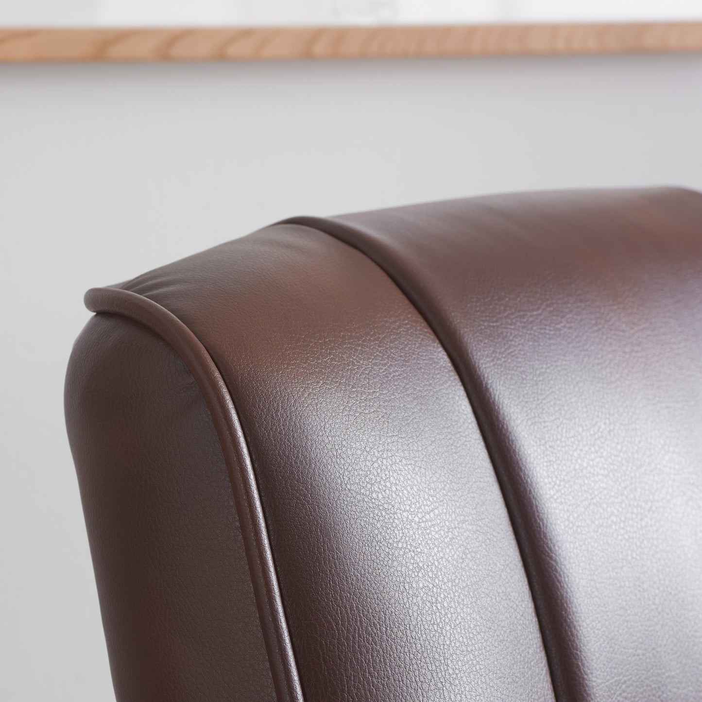 Marazion Brown Leather Swivel Chair & Footstool