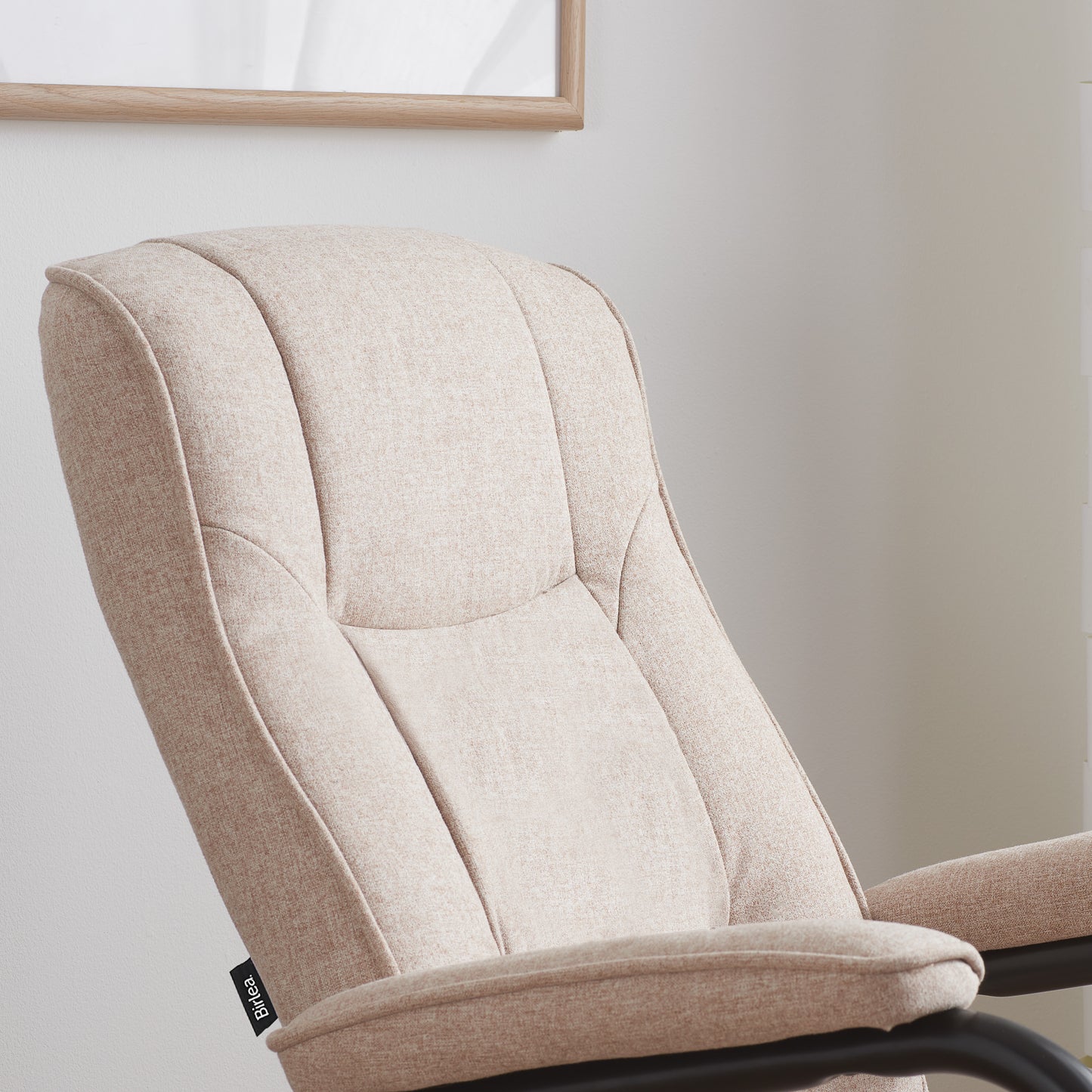 Marazion Wheat Fabric Swivel Chair & Footstool
