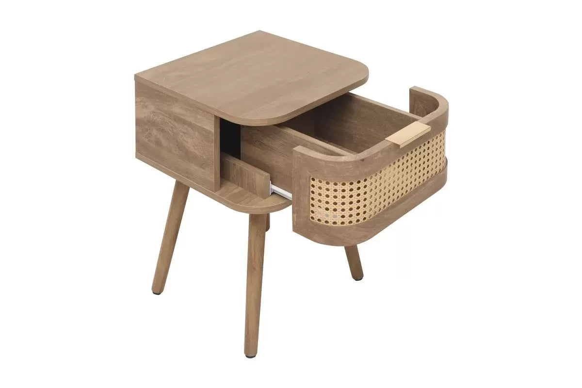 Noah Oak 1 Drawer Bedside