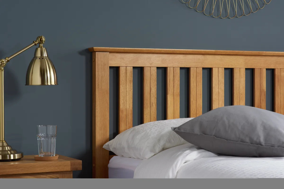 Pheonix Oak Ottoman Double Bed