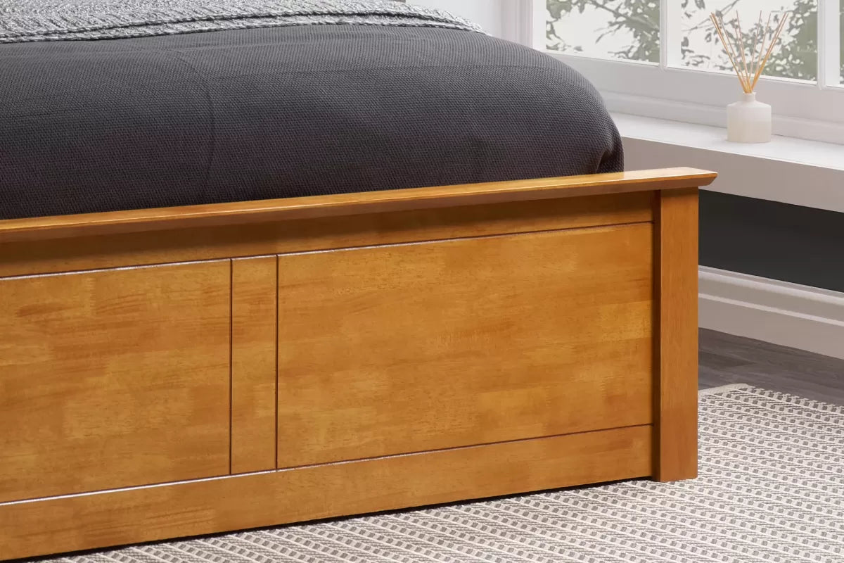 Pheonix Oak Ottoman Double Bed